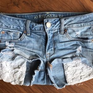 American Eagle Outfitters Lace Pocket Shorts